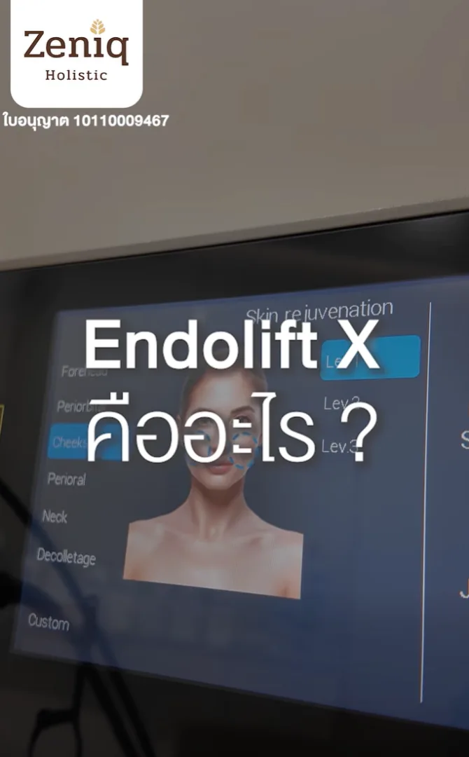 Dr. Boss from Zeniq Holistic explaining the benefits of Endolift X for facial lifting and fat reduction