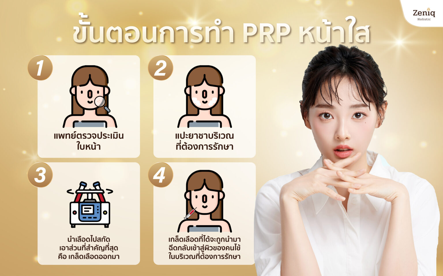 การทำ PRP หน้า มีขั้นตอนอย่างไร